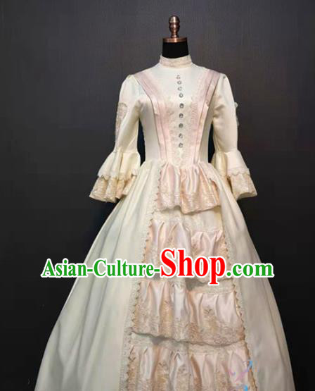 Traditional Europe Court Clothing Noble Princess Dress Waltz Dance Costume