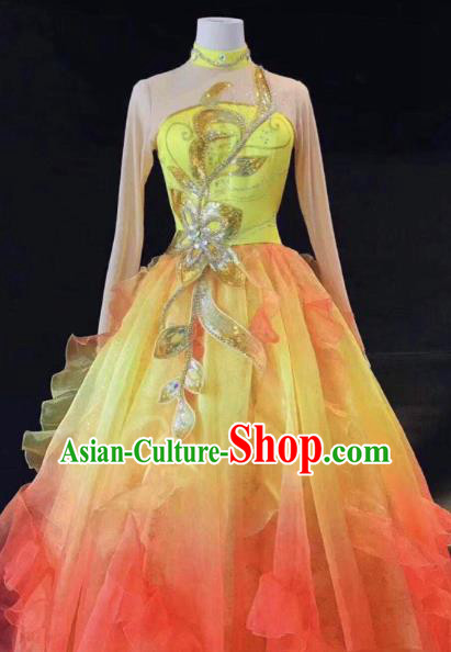 China Opening Dance Dress Traditional Classical Dance Costume Spring Festival Gala Dancers Clothing