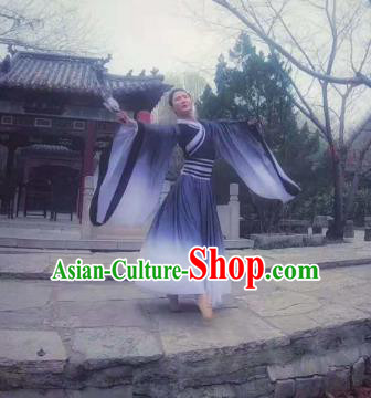 China Men Fan Dance Clothing Stage Performance Dancers Black Outfits Classical Dance Costume