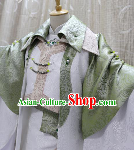 China Ancient Young Childe White Clothing Custom Professional Cosplay Swordsman Bie Xiaolou Costumes