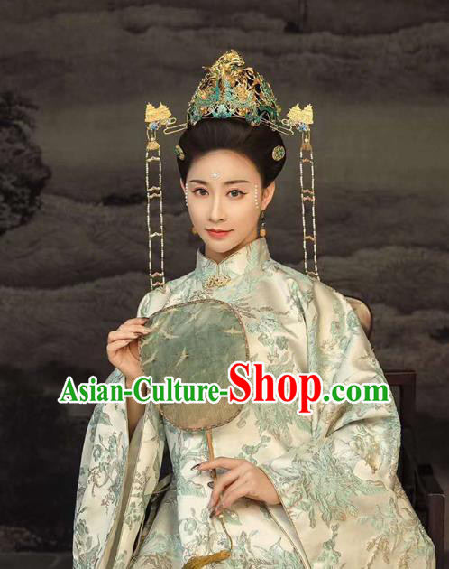 Traditional Chinese Ming Dynasty Empress Costumes Ancient Clothing Royal Countess Hanfu Apparels and Headdress