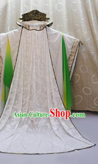 Cosplay Noble Childe Costumes Custom China Ancient Swordsman Zhanlu Wu Fang White Clothing