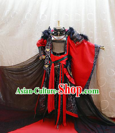 Cosplay Royal Lord Yuanxie Costumes Custom China Ancient Emperor Clothing with Cape