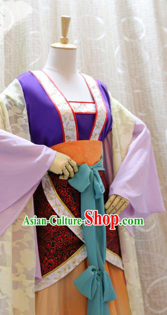 China Cosplay Goddess Hanfu Dress Custom Clothing Traditional Ancient Palace Lady Costumes Full Set