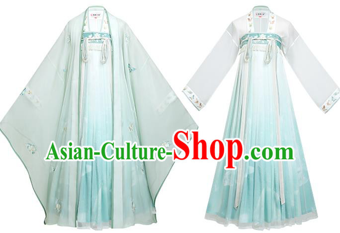 China Tang Dynasty Royal Princess Hanfu Dress Ancient Goddess Costumes Traditional Clothing
