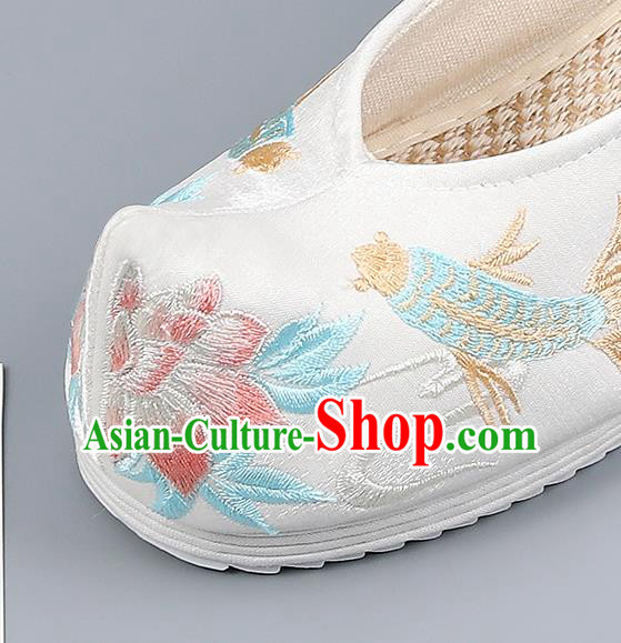 Traditional China Handmade Hanfu Shoes Princess Shoes National Shoes Embroidered Shoes Ming Dynasty Shoes
