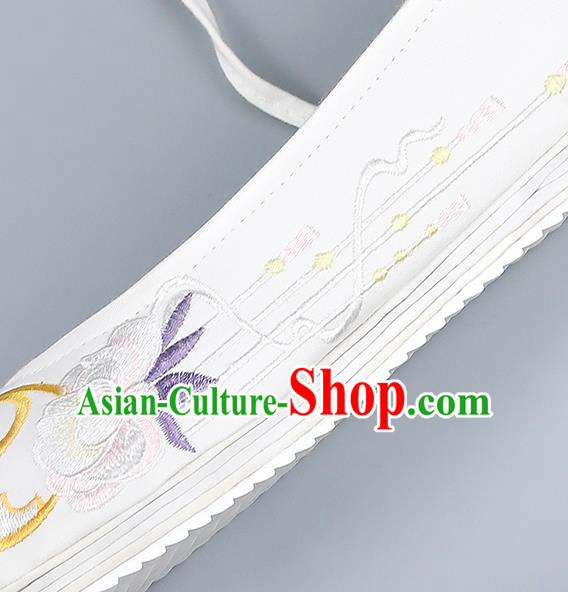 Traditional China Handmade Hanfu Shoes Embroidered Shoes Ming Dynasty Princess Shoes National Shoes