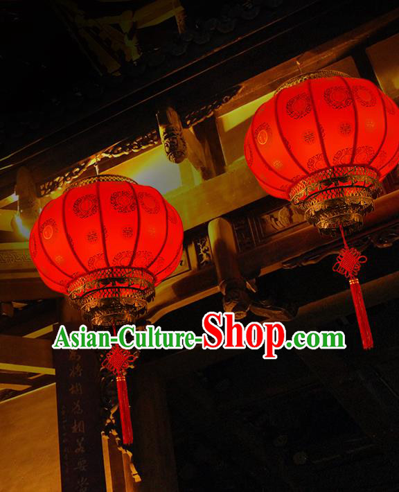 Chinese Traditional New Year Palace Lantern Handmade Lamp Ceiling Lantern Outdoor Lamp
