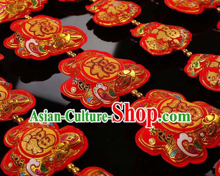 China New Year Decorations Spring Festival Lucky Bag Accessories Red Fukubukuro Pendant