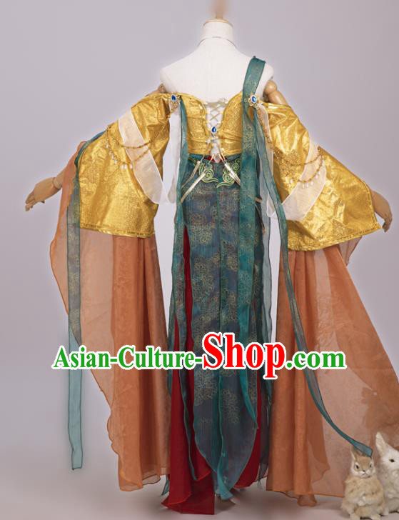 Chinese Cosplay Fairy Princess Costumes Ancient Female Swordsman Hanfu Dress for Women