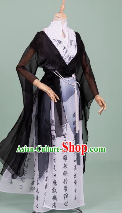 Chinese Cosplay Swordswoman Costumes Ancient Ming Dynasty Female Knight Hanfu Apparels