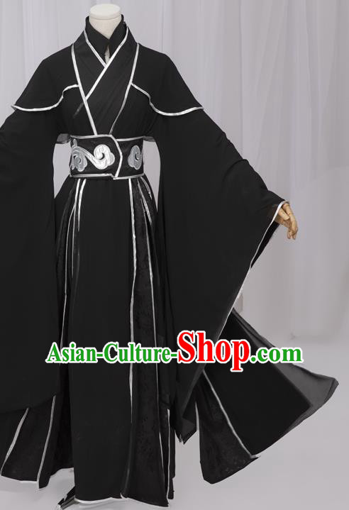 Chinese Tang Dynasty Imperial Bodyguard Black Costumes Ancient Cosplay Chivalrous Expert Clothing