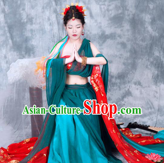 Chinese Tang Dynasty Palace Lady Costumes Ancient Flying Apsaras Hanfu Dress Classical Dance Apparels