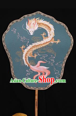 Chinese Traditional Palace Fan Suzhou Embroidery Fans Double Side Embroidered Silk Fan Handmade Fans