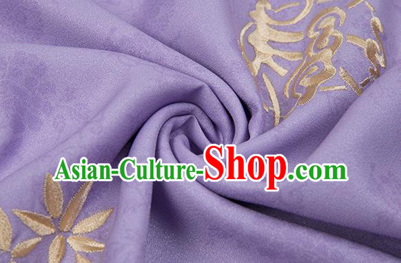 Ancient Hanfu Clothing China Ming Dynasty Court Princess Costumes Embroidered Purple Vest Long Gown and Skirt Complete Set