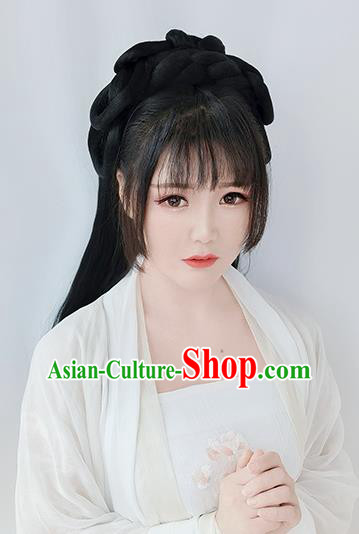 Chinese Tang Dynasty Princess Wigs Best Quality Wigs China Cosplay Wig Chignon Ancient Palace Lady Wig Sheath