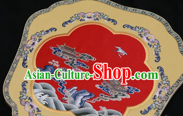 China Ancient Bride Fan Suzhou Embroidery Double Side Fan Palace Fan Classical Dance Silk Fans