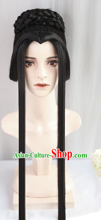 Chinese Jin Dynasty Imperial Consort Wigs Best Quality Wigs China Cosplay Wig Chignon Ancient Goddess Wig Sheath