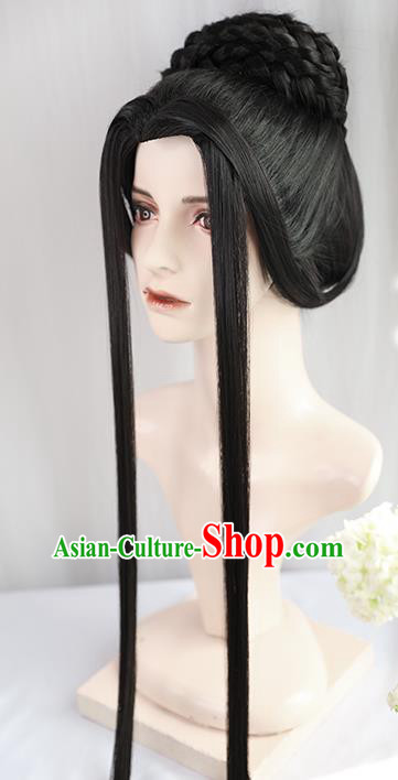 Chinese Jin Dynasty Imperial Consort Wigs Best Quality Wigs China Cosplay Wig Chignon Ancient Goddess Wig Sheath