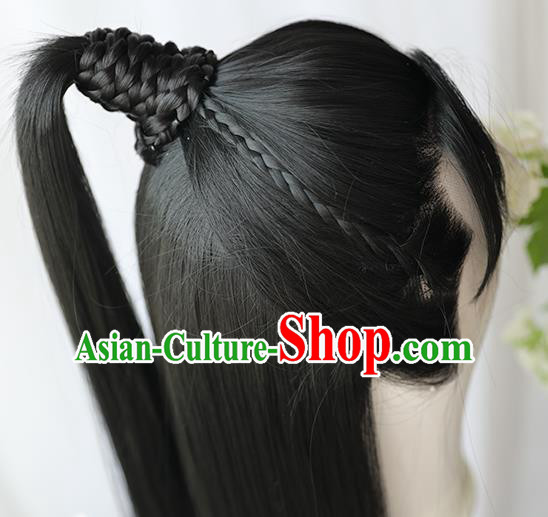 Best Chinese Drama Ancient Childe Wig Sheath China Quality Front Lace Wigs Cosplay Young Knight Wig