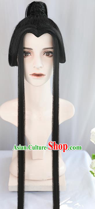Best Chinese Drama Ancient Crown Prince Wig Sheath China Quality Front Lace Wigs Cosplay Childe Wig