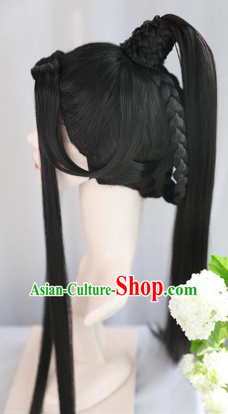 Best Chinese Drama Ancient Crown Prince Wig Sheath China Quality Front Lace Wigs Cosplay Childe Wig