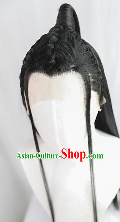 Best Chinese Drama Ancient Swordsman Xue Yang Wig Sheath China Quality Front Lace Wigs Cosplay Tang Dynasty Knight Wig
