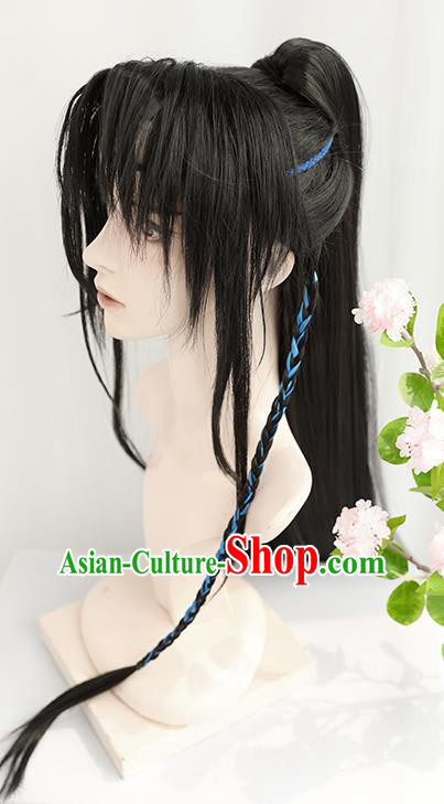 Best Chinese Cosplay Knight Wig Sheath China Quality Wigs Ancient Swordsman Xiao Ce an Wig