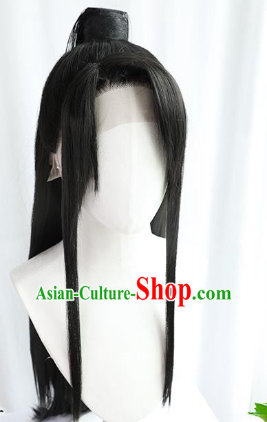 Best Chinese Drama Cosplay Knight Wig Sheath China Quality Front Lace Wigs Ancient Swordsman Wig
