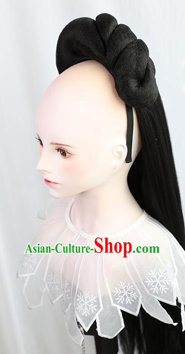 Chinese Song Dynasty Young Mistress Wigs Best Quality Wigs China Cosplay Wig Chignon Ancient Noble Woman Wig Sheath