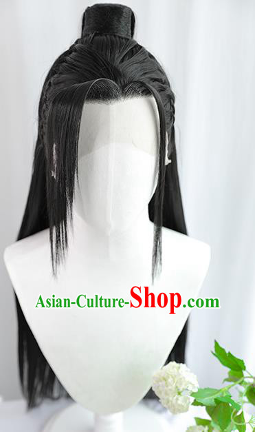 Best Chinese Drama Cosplay Swordsman Wig Sheath China Quality Front Lace Wigs Ancient Ming Dynasty Knight Wig