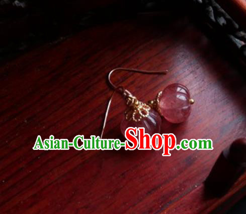 China Traditional Hanfu Earrings Brass Ear Accessories