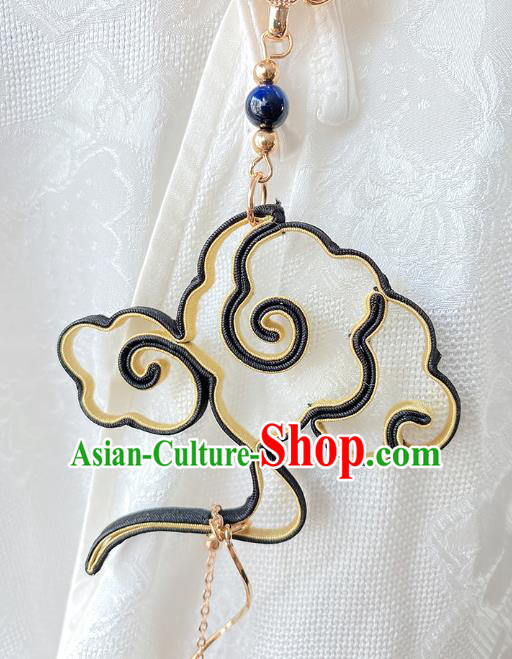China Traditional Tassel Pendant Cheongsam Accessories Classical Silk Cloud Brooch