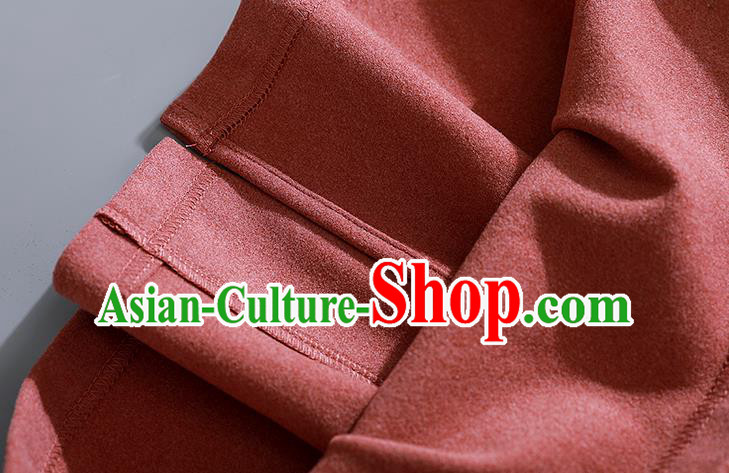 China Traditional Women Classical Dress Clothing Tang Suit Deep Pink Cheongsam National Qipao