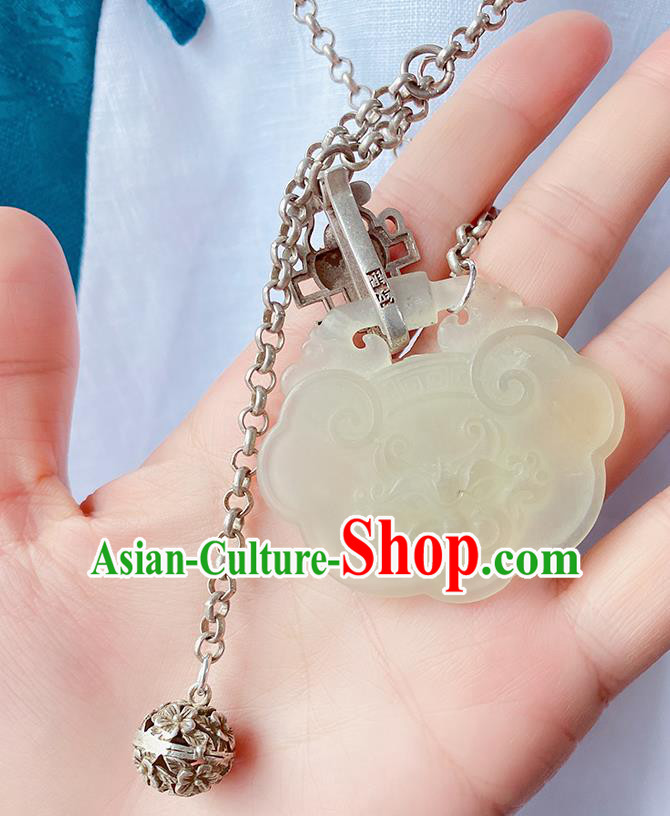 China Handmade Jewelry Accessories Traditional Hanfu Jade Necklace