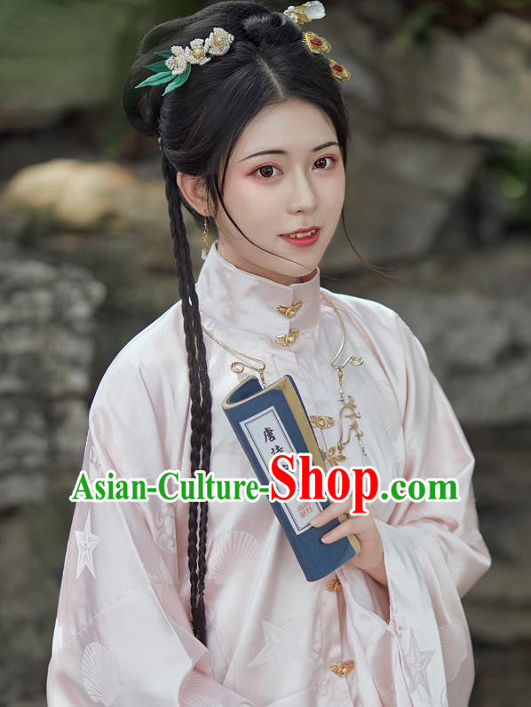 China Ancient Royal Princess Costumes Traditional Ming Dynasty Noble Female Apparels Patrician Clothing