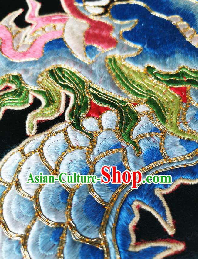 Chinese Embroidered Deep Green Silk Qipao Dress Traditional Women National Cheongsam Clothing