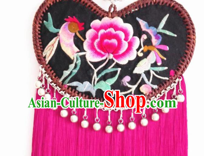 Handmade China National Jewelry Accessories Ethnic Embroidered Necklace