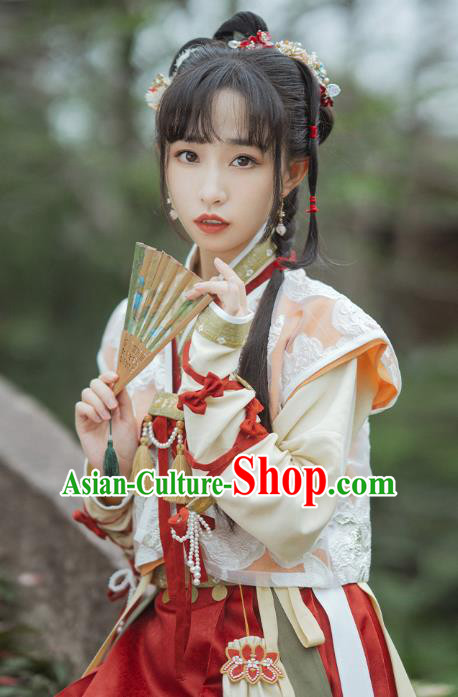Ancient China Village Lady Costumes Traditional Song Dynasty Country Female Apparels for Women