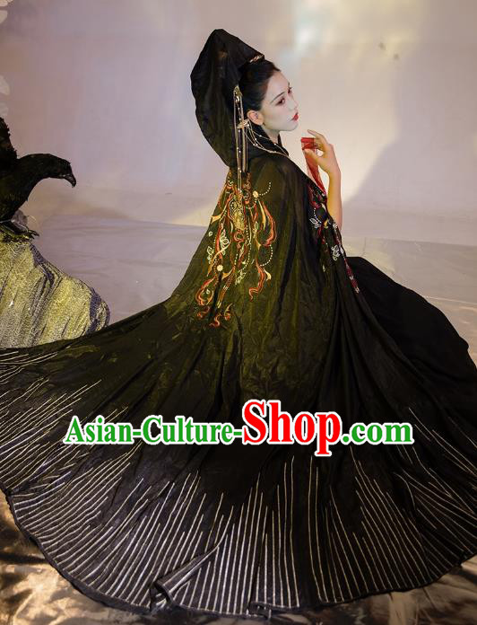 Chinese Tang Dynasty Female Knight Historical Costumes Traditional Hanfu Apparels Ancient Swordswoman Embroidered Clothing for Women