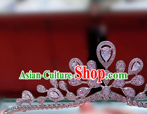Top Baroque Bride Hair Jewelry Princess Zircon Royal Crown Europe Wedding Headwear