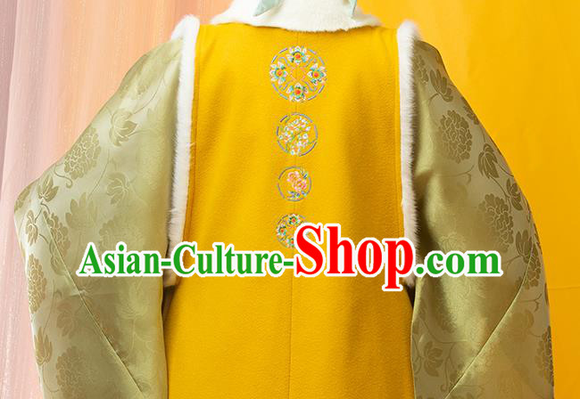 China Traditional Embroidered Hanfu Clothing Ancient Ming Dynasty Noble Countess Costumes Full Set