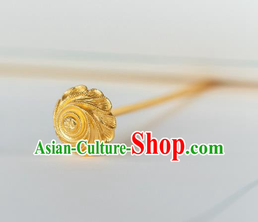 China Court Empress Hair Accessories Ming Dynasty Hair Stick Ancient Gilding Hairpins