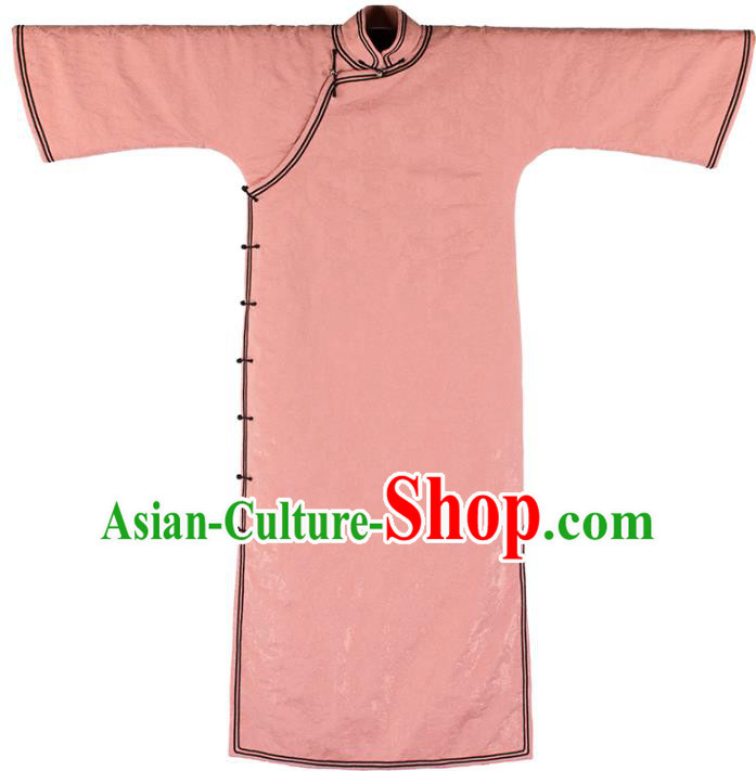 China National Women Dress Classical Cheongsam Traditional Pink Silk Qipao Costume