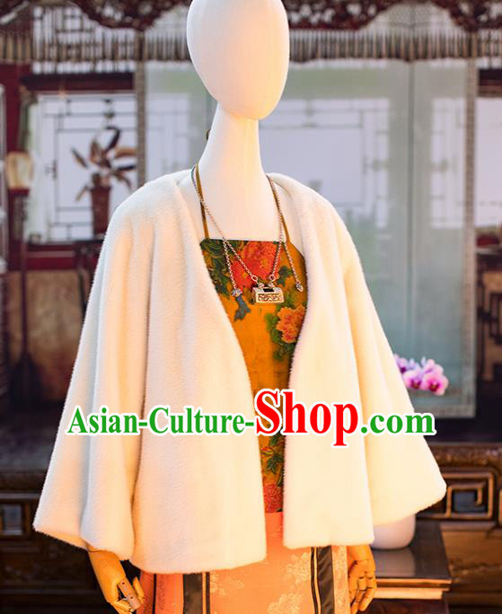 Chinese Ancient Women Classical Peony Pattern Stomachers Yellow Silk Bellyband