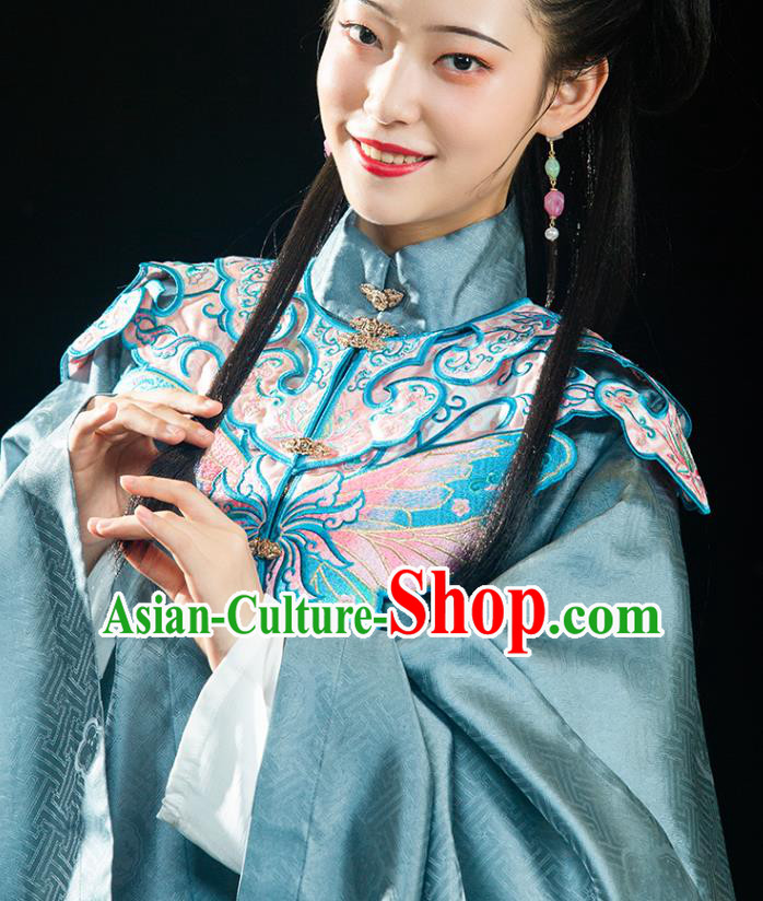 China Ancient Palace Lady Hanfu Dress Traditional Ming Dynasty Noble Female Brocade Clothing Full Set