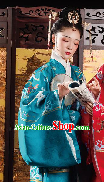 Ancient China Imperial Consort Hanfu Clothing Traditional Ming Dynasty Royal Countess Costumes Complete Set