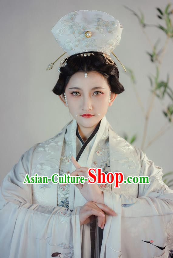 China Traditional Song Dynasty Imperial Consort Hanfu Dress Ancient Court Woman Historical Clothing Complete Set