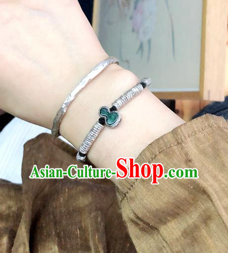Chinese Traditional Jewelry Handmade Silver Bracelet Accessories