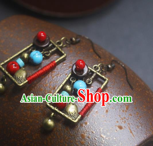 Handmade Chinese National Ear Accessories Traditional Earrings